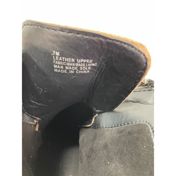 Gianni Bini size 7 All-Star Leopard  Print  Suede Zip Chunky  Lug  Sole Platform - Picture 6 of 7